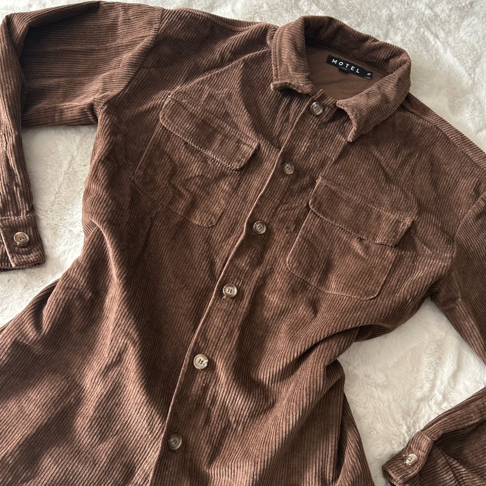 Motel Rocks Brown Corduroy Jacket - Picture 3 of 5